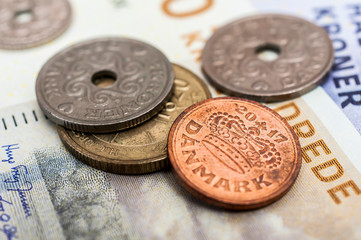 Danish kroner, currency from denmark in europe 