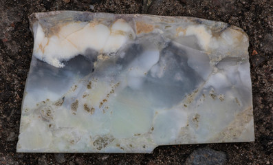 piece of agate, semiprecious stone texture