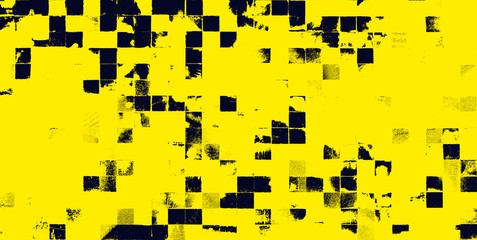 黄色と黒のグランジ背景 高画質 Wall Mural Wallpaper Murals Design Box