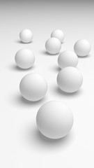 White abstract background. Lowpoly backdrop. Crumpled paper. 3D illustration