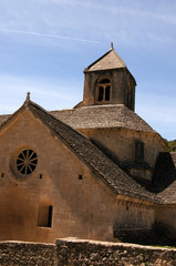Fototapeta na wymiar Clocher de l'abbaye Notre Dame de Sénanque