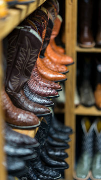 Cowboy Boots on shelf