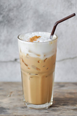 iced coffee or iced cappuccino, coffee