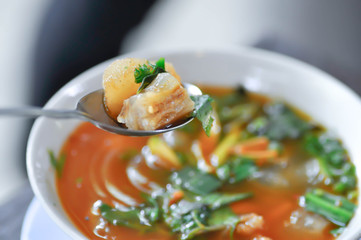pork soup or pork ligament soup