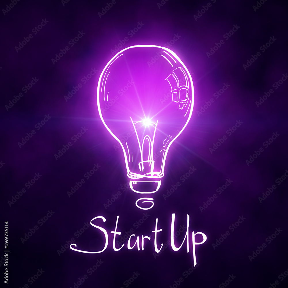 Poster start up and idea concept