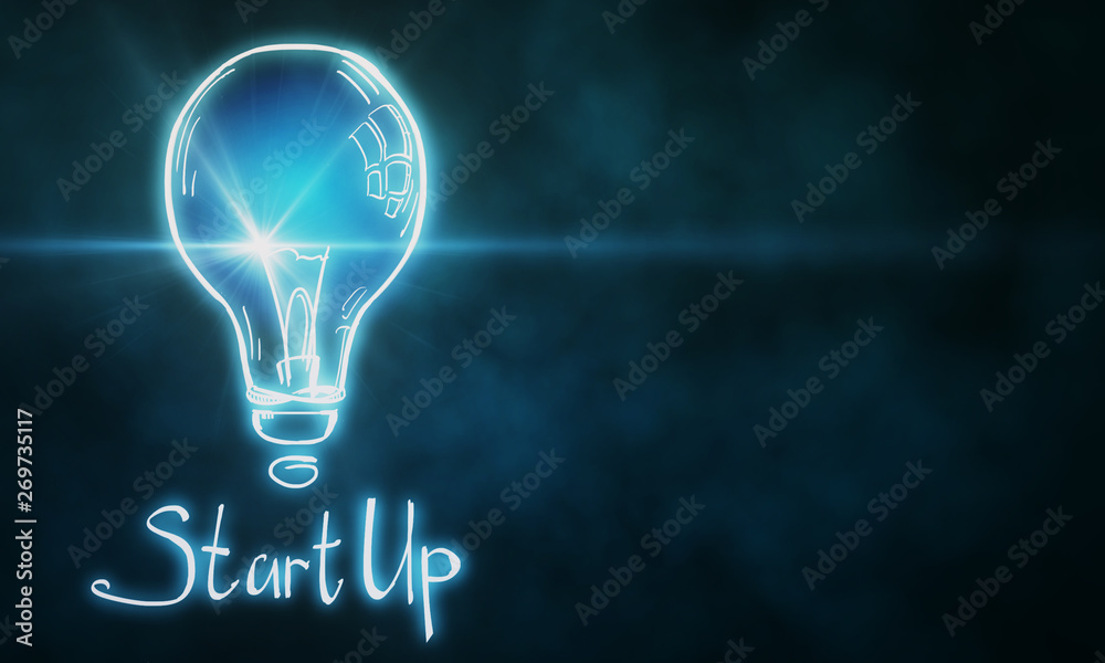 Poster start up and innovation concept
