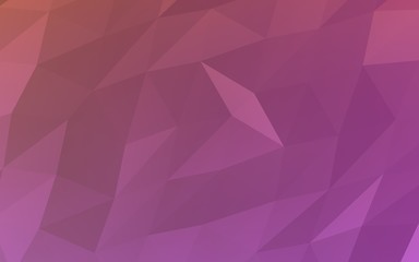 Abstract triangle geometrical pink background. Geometric origami style with gradient. 3D illustration