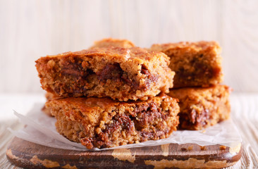 Vegan almond butter oatmeal chocolate chip cookie