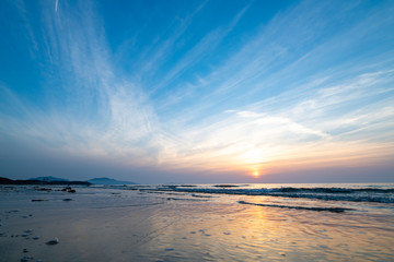 岩屋海岸の夕暮れ【福岡県】