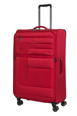 Travel suitcase isolated on white background