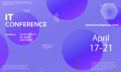 Conference announcement design template