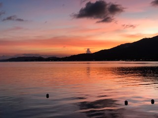 Obraz premium Sunset at the sea