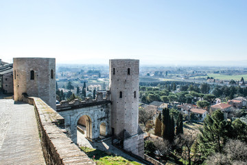 Spello ancient propezio towers