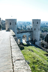 Obraz premium Porta Venere and Torri di Properzio in Spello