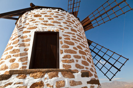 Molino. Pueblo Las Parcelas. Isla Fuerteventura. Pronvincia Las Palmas. Islas Canarias. Espa&ntilde;a