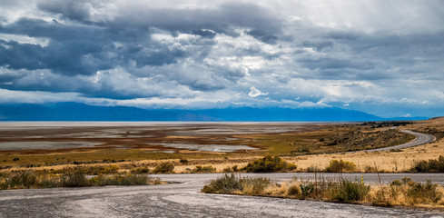 Antelope Island State Park, Utah, October 6, 2018, Great Salt Lake