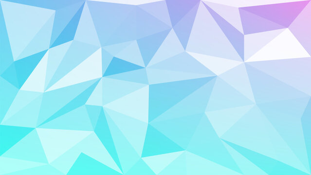 Colorful low poly crystal background. Low poly illustration, low polygon background. Polygon design pattern.  Vector illustration.