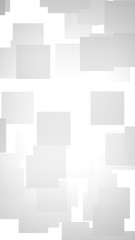 Obraz premium White abstract background. Misty backdrop with grey squares. 3D illustration