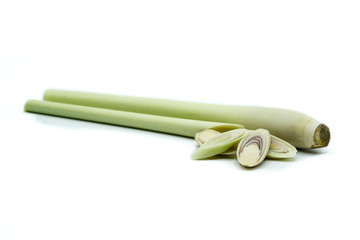 Lemongrass isolated on white background