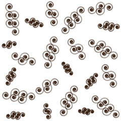 Seamless abstract pattern. No background. Vector graphics.