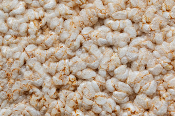 Background made with of rice cakes pile.
