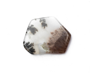 piece of geological agate stone, texture of semi-precious stone