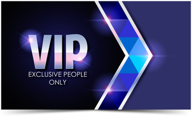 VIP card with silver elements