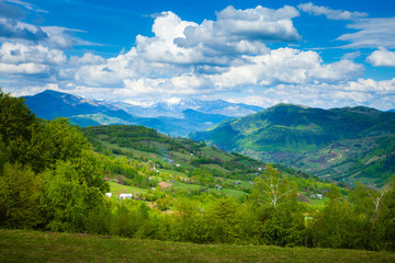 Beautiful simple landscape in rural Romania