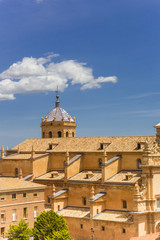 Fototapeta na wymiar Aerial view of the San Patricio church in Lorca, Spain