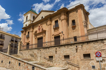 Fototapeta na wymiar Historic Santiago church in the center of Lorca, Spain