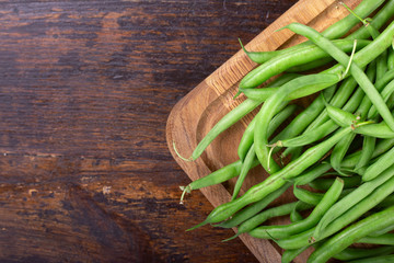 green beans on the table