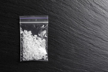 white methamphetamine crystals