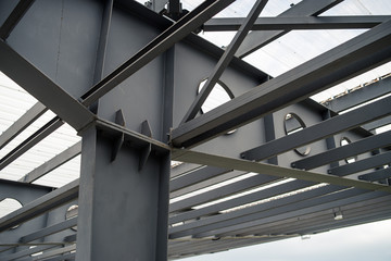 Metal building construction stadium © alipko