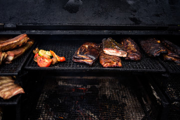 Street meat food, bbq. Food festivale