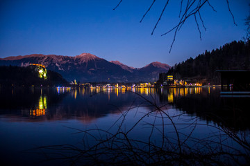 Lake by night
