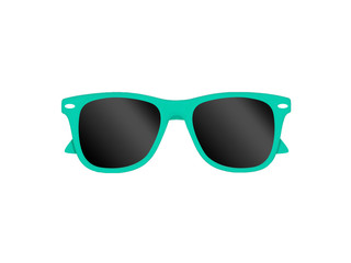 Fashion colorful Sunglassess isolated on white backgound with clipping path