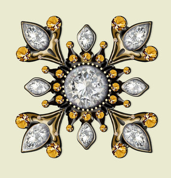 jewelry with stones manual illustration