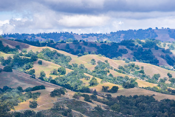 Rolling hills in the South San Francisco bay area, San Jose, California