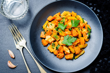 Sweet potato chicken skillet