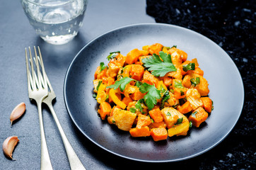 Sweet potato chicken skillet