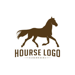 Horse Logo Design Icon Symbol. Horse Vector. Horse Silhouette