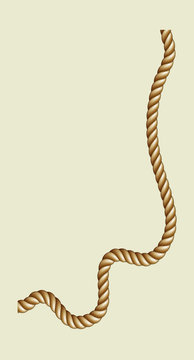 Rope Manual Illustration for textile vintage 