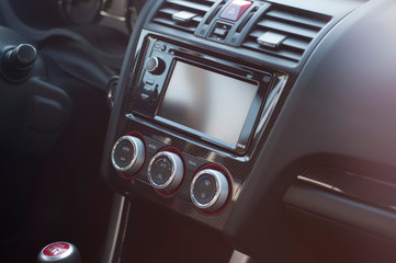 Obraz na płótnie Canvas Cockpit Subaru STI