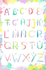 ABC Aquarell learning