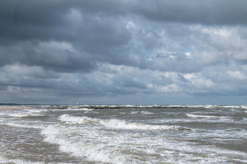 sea and stormy sky