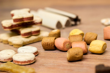 Pet food, snacks for dogs