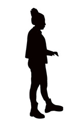 a woman body silhouette vector