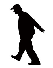 a man body silhouette vector