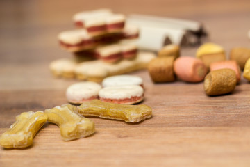 Pet food, snacks for dogs