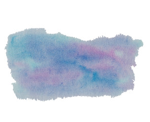 Watercolor hand drawn abstract texture background in pink and blue colors, design for background, wallpaper, decoration